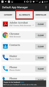 Default android app